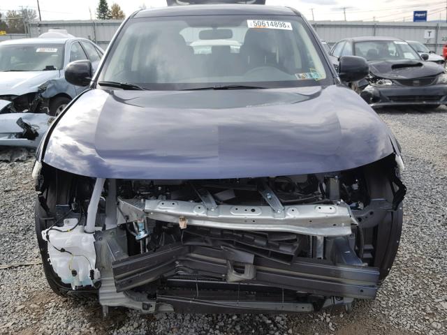 JA4AZ3A30JZ070805 - 2018 MITSUBISHI OUTLANDER BLUE photo 7