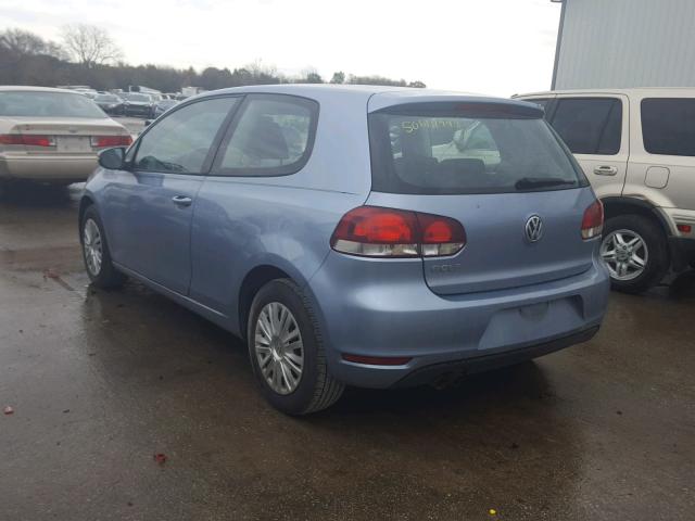 WVWAA7AJ3AW326388 - 2010 VOLKSWAGEN GOLF 蓝色 照片 3