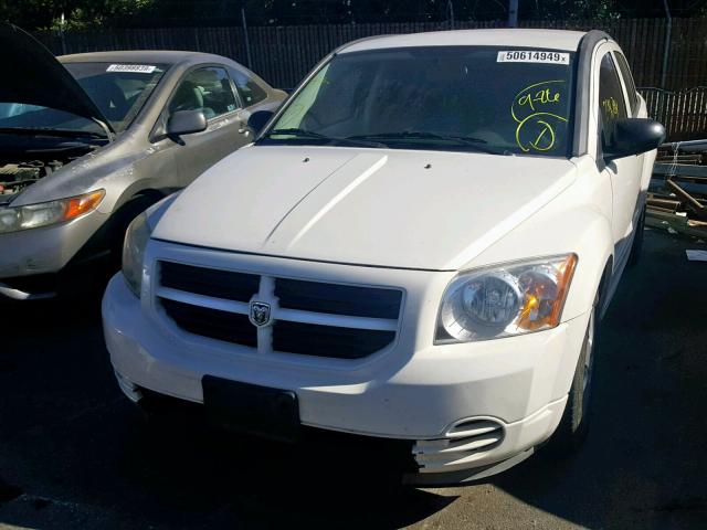 1B3HB28B57D237666 - 2007 DODGE CALIBER WHITE photo 2