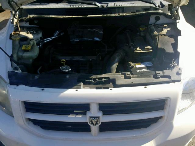 1B3HB28B57D237666 - 2007 DODGE CALIBER WHITE photo 7