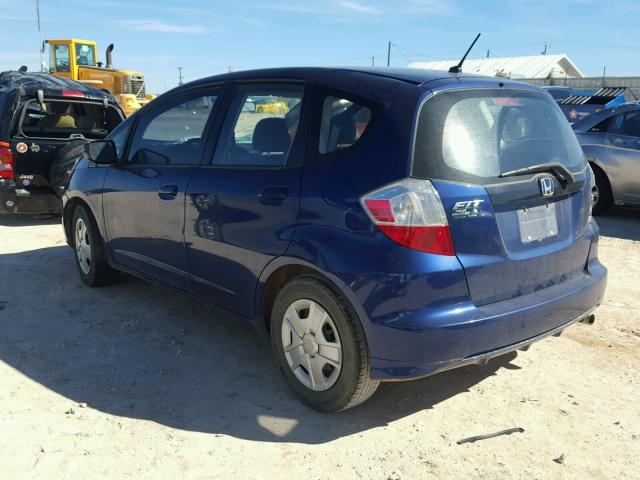 JHMGE8H33DC030755 - 2013 HONDA FIT BLUE photo 3