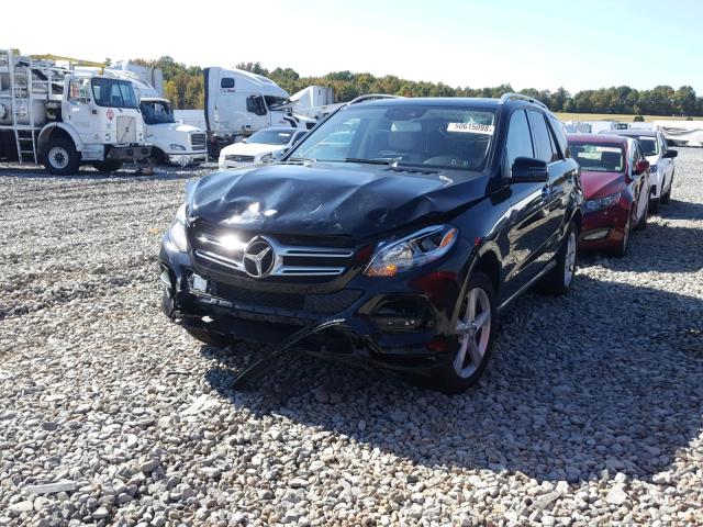 4JGDA5HB9GA740809 - 2016 MERCEDES-BENZ GLE 350 4M BLACK photo 2