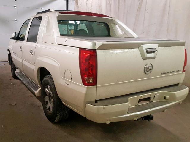 3GYEK62N64G104497 - 2004 CADILLAC ESCALADE E WHITE photo 3