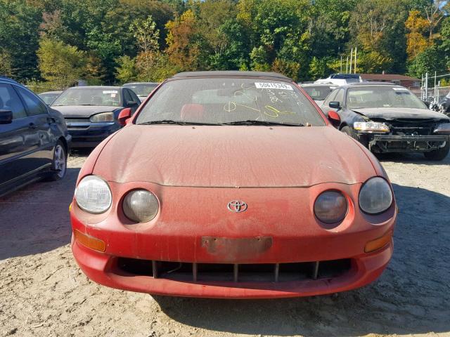 JT5ST07KXS0023372 - 1995 TOYOTA CELICA GT RED photo 9