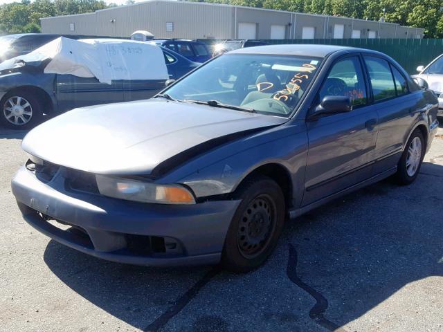 4A3AA36G62E073061 - 2002 MITSUBISHI GALANT DE GRAY photo 2