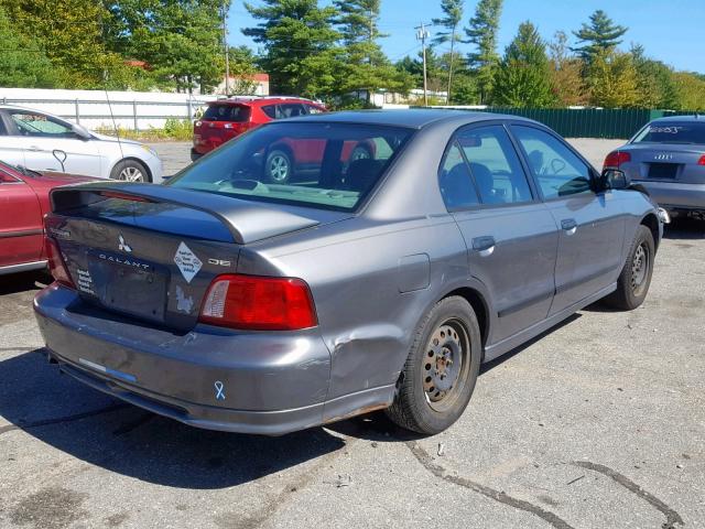 4A3AA36G62E073061 - 2002 MITSUBISHI GALANT DE GRAY photo 4