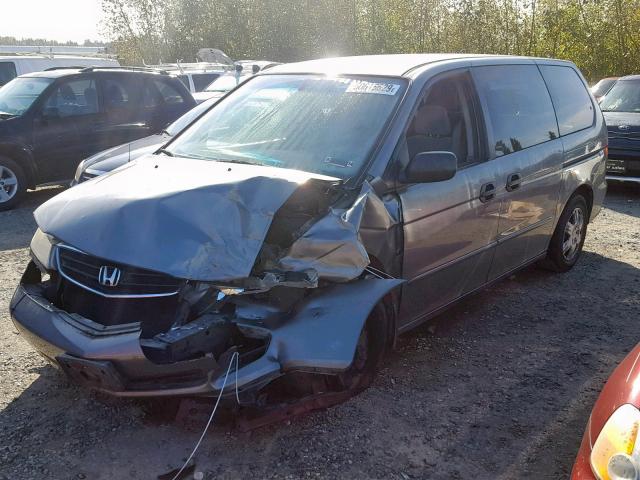 2HKRL18572H002080 - 2002 HONDA ODYSSEY LX GRAY photo 2