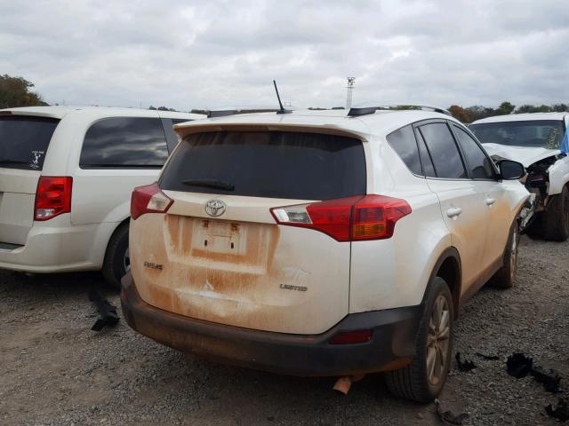 2T3YFREV4DW043090 - 2013 TOYOTA RAV4 LIMIT WHITE photo 4