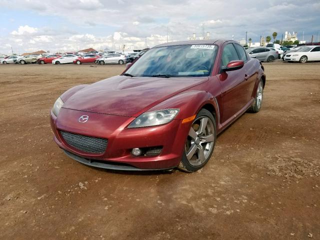 JM1FE173360205502 - 2006 MAZDA RX8 MAROON photo 2