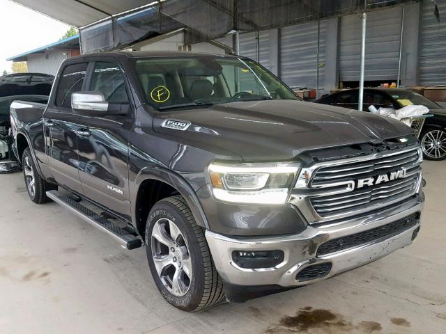 1C6SRFRT7KN887642 - 2019 RAM 1500 LARAM GRAY photo 1