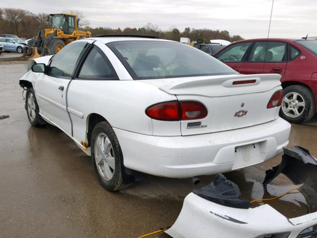 1G1JF12T7Y7102469 - 2000 CHEVROLET CAVALIER Z WHITE photo 3