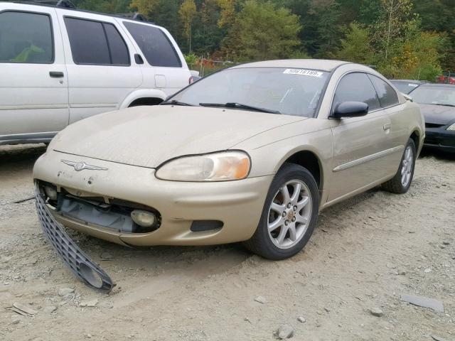 4C3AG42G41E056855 - 2001 CHRYSLER SEBRING LX GOLD photo 2