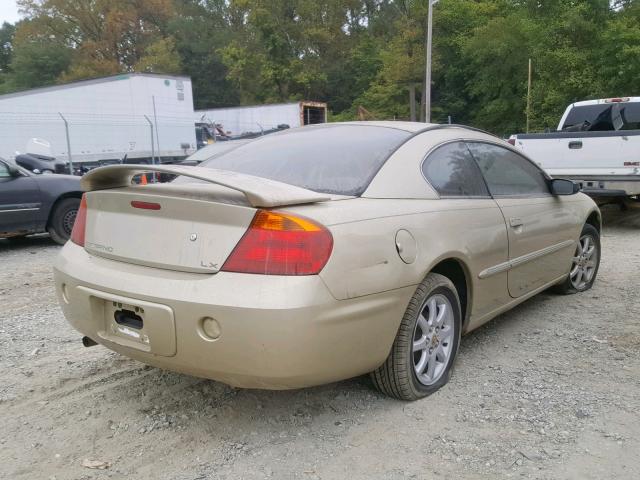 4C3AG42G41E056855 - 2001 CHRYSLER SEBRING LX GOLD photo 4