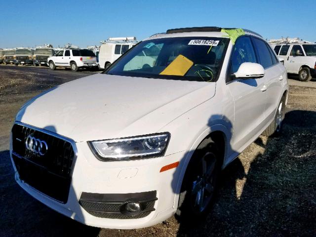 WA1EFCFS5FR003876 - 2015 AUDI Q3 PREMIUM WHITE photo 2