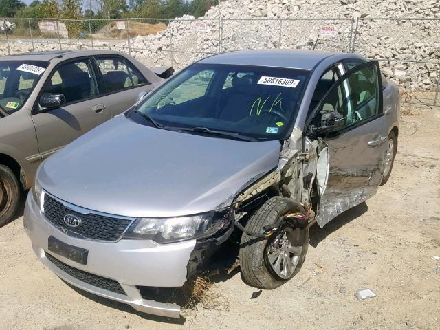 KNAFU4A23C5636650 - 2012 KIA FORTE EX SILVER photo 2