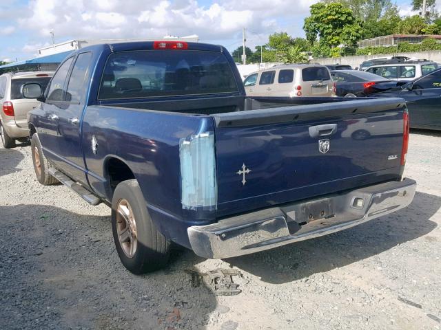 1D7HA18N36S548258 - 2006 DODGE RAM 1500 S BLUE photo 3