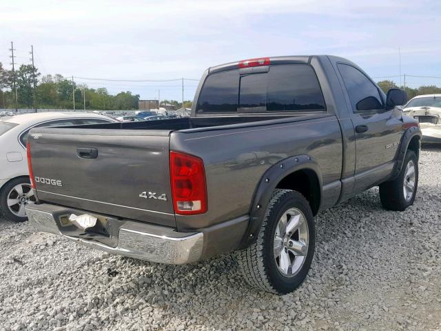 1D7HU16DX4J105691 - 2004 DODGE RAM 1500 S GRAY photo 4