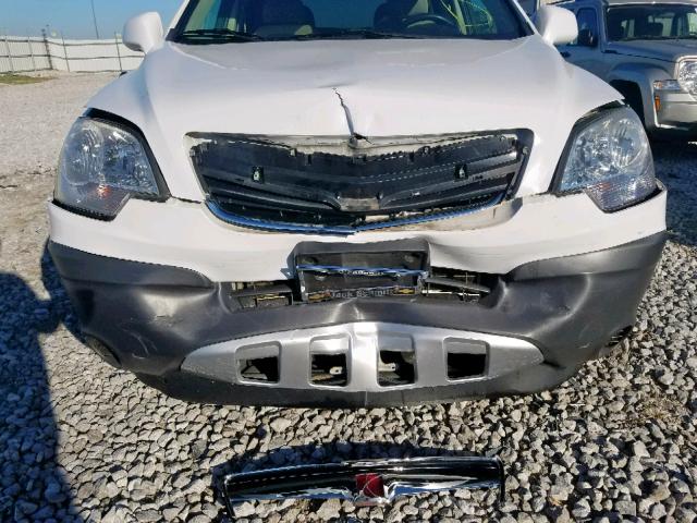 3GSCL33P89S604226 - 2009 SATURN VUE XE WHITE photo 9