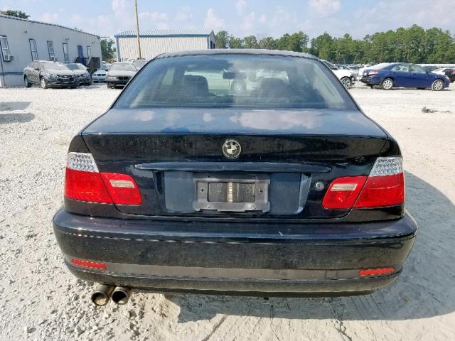 WBABD33464JY98503 - 2004 BMW 325 CI BLACK photo 9