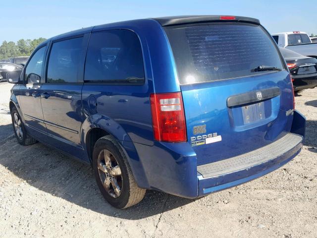 2D4RN4DE9AR218356 - 2010 DODGE GRAND CARA BLUE photo 3