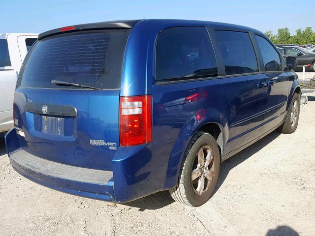 2D4RN4DE9AR218356 - 2010 DODGE GRAND CARA BLUE photo 4