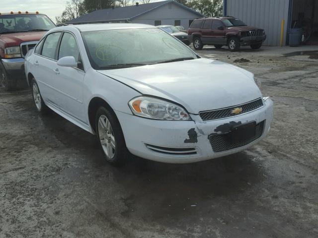 2G1WB5E38E1109685 - 2014 CHEVROLET IMPALA LIM WHITE photo 1