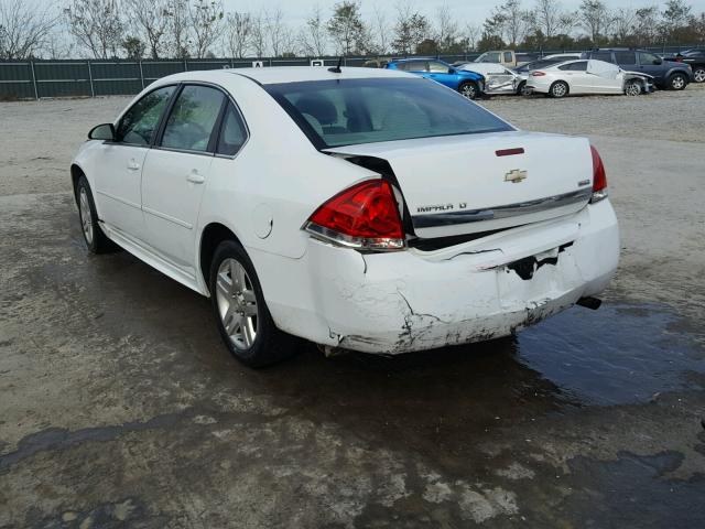 2G1WB5E38E1109685 - 2014 CHEVROLET IMPALA LIM WHITE photo 3