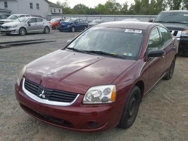 4A3AB36F57E056263 - 2007 MITSUBISHI GALANT ES MAROON photo 2