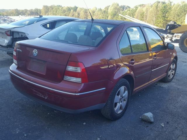 3VWSK69M34M034364 - 2004 VOLKSWAGEN JETTA GLS RED photo 4