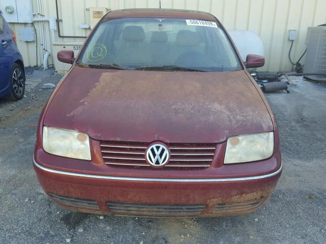 3VWSK69M34M034364 - 2004 VOLKSWAGEN JETTA GLS RED photo 9