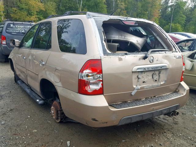 2HNYD18632H532566 - 2002 ACURA MDX TOURIN TAN photo 3