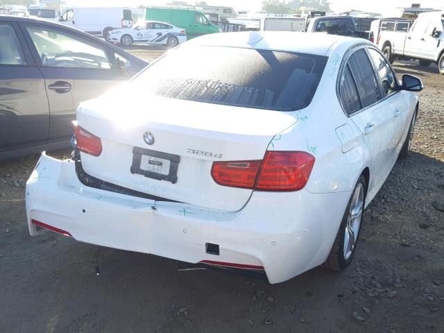 WBA3D3C58EK153678 - 2014 BMW 328 D WHITE photo 4