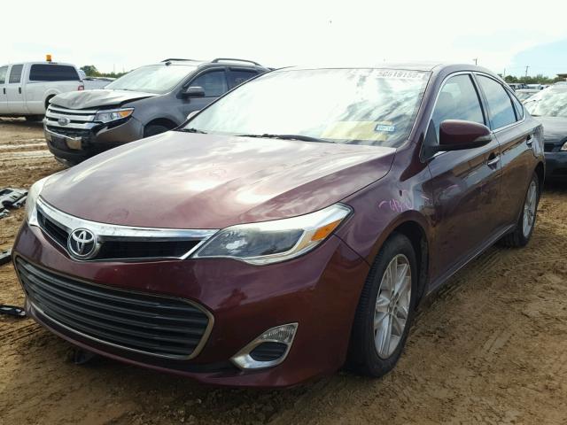 4T1BK1EBXDU045525 - 2013 TOYOTA AVALON BAS BURGUNDY photo 2