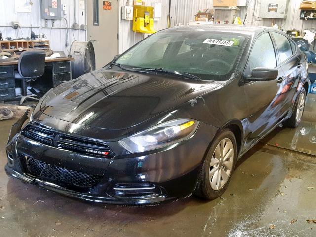 1C3CDFBBXED833716 - 2014 DODGE DART SXT BLACK photo 2