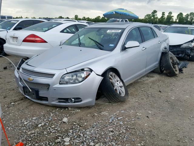 1G1ZG5E71CF295447 - 2012 CHEVROLET MALIBU LTZ ვერცხლისფერი ფოტო 2