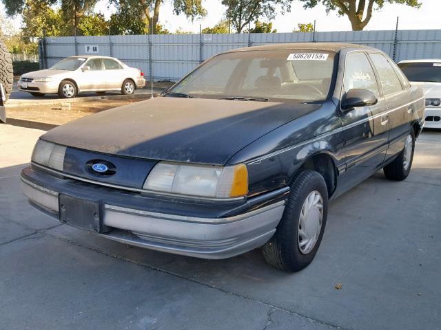 1FACP50U9MA164636 - 1991 FORD TAURUS L BLACK photo 2