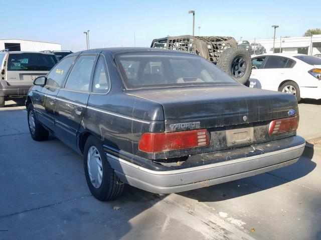 1FACP50U9MA164636 - 1991 FORD TAURUS L BLACK photo 3