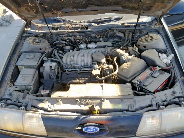 1FACP50U9MA164636 - 1991 FORD TAURUS L BLACK photo 7