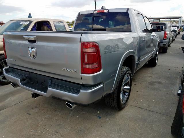 1C6SRFHT1KN524528 - 2019 RAM 1500 LIMIT SILVER photo 4