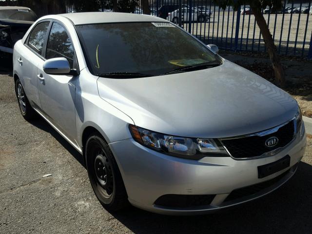 KNAFU4A27D5736591 - 2013 KIA FORTE EX SILVER photo 1