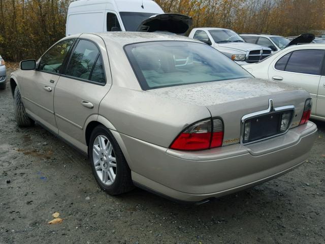 1LNHM87AX4Y600418 - 2004 LINCOLN LS GOLD photo 3