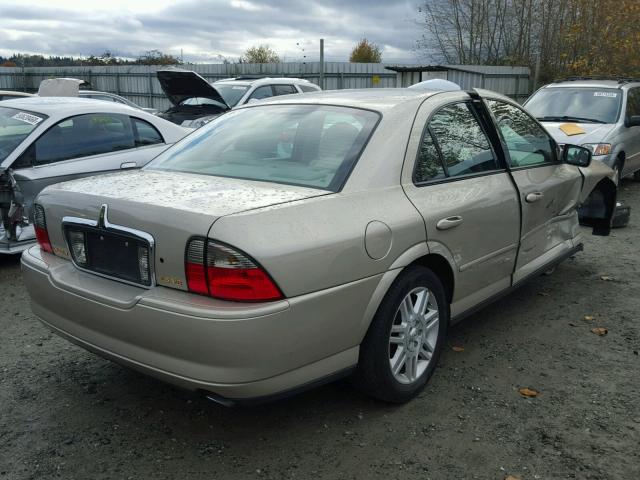 1LNHM87AX4Y600418 - 2004 LINCOLN LS GOLD photo 4