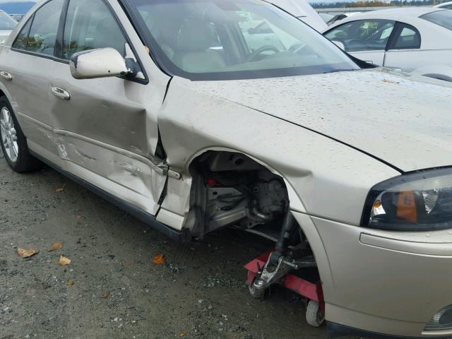 1LNHM87AX4Y600418 - 2004 LINCOLN LS GOLD photo 9