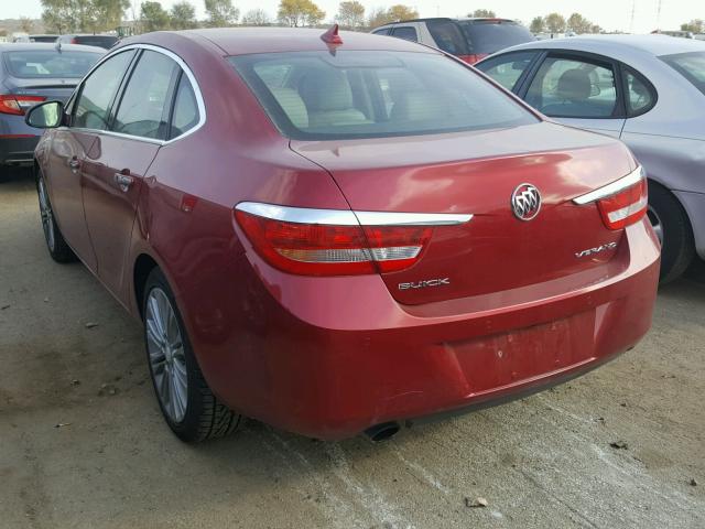 1G4PS5SK3D4250881 - 2013 BUICK VERANO RED photo 3