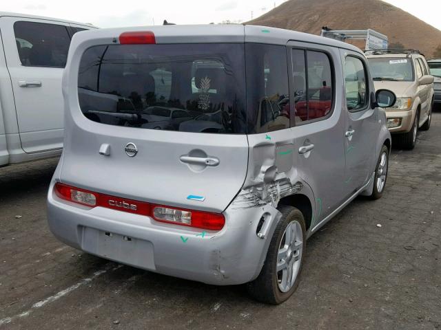 JN8AZ2KR5DT302877 - 2013 NISSAN CUBE S SILVER photo 4