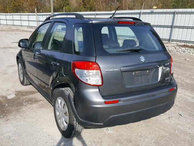 JS2YB5A31A6302369 - 2010 SUZUKI SX4 BASE GRAY photo 3