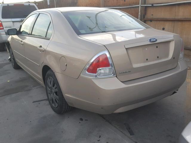 3FAFP06Z96R123046 - 2006 FORD FUSION S GOLD photo 3