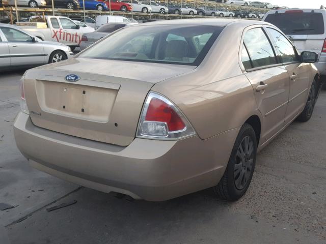 3FAFP06Z96R123046 - 2006 FORD FUSION S GOLD photo 4