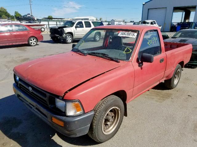 4TARN81A8PZ135503 - 1993 TOYOTA PICKUP 1/2 RED photo 2