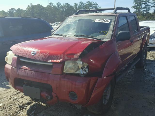 1N6ED27T93C470761 - 2003 NISSAN FRONTIER C RED photo 2